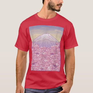 Mount Fuji Sakura Cherry Blossom T-shirt