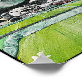 Mount Fuji schilderij van Alfred Fox Poster (Hoek)