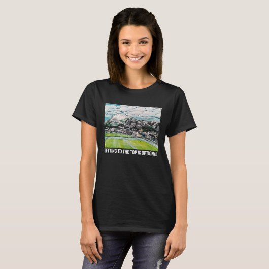 Mount Fuji schilderij van Alfred Fox T-shirt (Voorkant volledig)