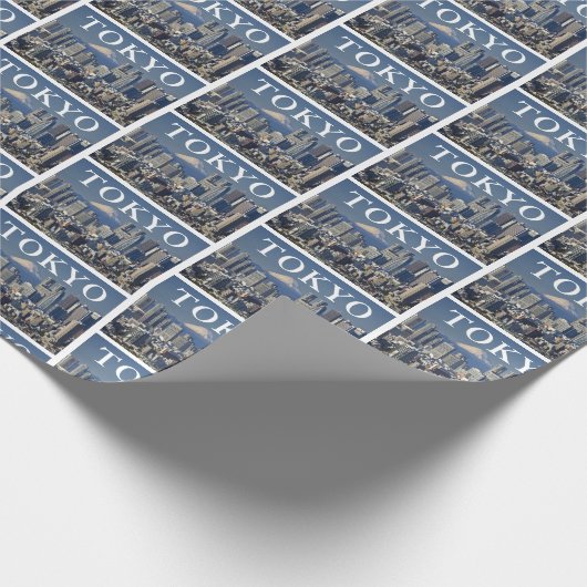 Mount Fuji | Shinjuku District Skyline Tokio Japan Cadeaupapier (Hoek)