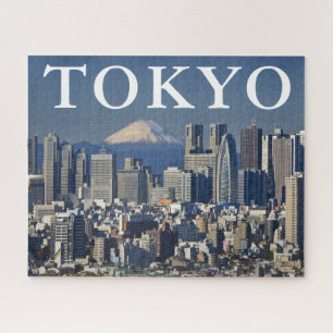 Mount Fuji   Shinjuku District Skyline Tokio Japan Legpuzzel