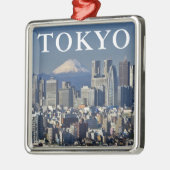 Mount Fuji | Shinjuku District Skyline Tokio Japan Metalen Ornament (Links)