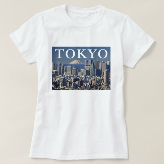 Mount Fuji | Shinjuku District Skyline Tokio Japan T-shirt (Design voorkant)