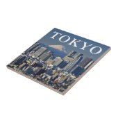 Mount Fuji | Shinjuku District Skyline Tokio Japan Tegeltje (Zijkant)