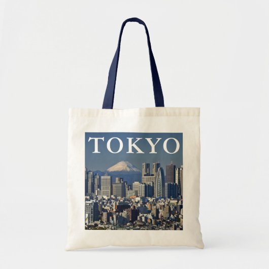Mount Fuji | Shinjuku District Skyline Tokio Japan Tote Bag (Voorkant)