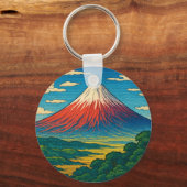 Mount Fuji-Sleutelhanger Sleutelhanger (Achterkant)