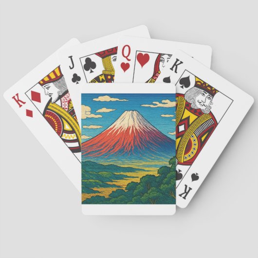 Mount Fuji speelkaarten (Achterkant)