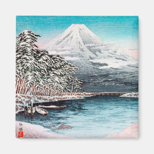 Mount Fuji uit Tagonoura, Snow Hiroaki Takahashi Magneet