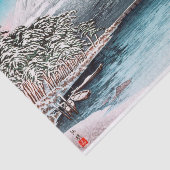 Mount Fuji uit Tagonoura, Snow Hiroaki Takahashi Tissuepapier (Detail)