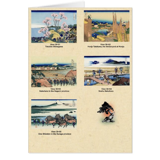 Mount Fuji uitzicht 36+01 tot en met 36+05 (Voorkant)