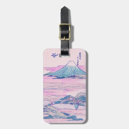 Mount Fuji Ukiyo-e Japanse Kunst Bagagelabel (Voorkant verticaal)