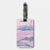 Mount Fuji Ukiyo-e Japanse Kunst Bagagelabel (Achterkant verticaal)