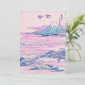 Mount Fuji Ukiyo-e Japanse Kunst Bedankkaart (Staand voorkant)