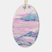 Mount Fuji Ukiyo-e Japanse Kunst Keramisch Ornament (Links)