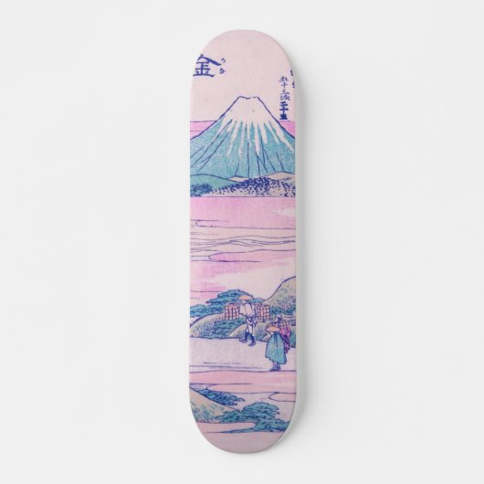 Mount Fuji Ukiyo-e Japanse  Kunst Persoonlijk Skateboard (Voorkant)
