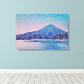 Mount Fuji V beroemd gemaakt door Rofey Canvas Afdruk (Insitu (Houten vloer))