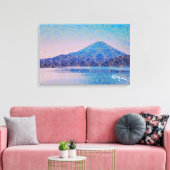 Mount Fuji V beroemd gemaakt door Rofey Canvas Afdruk (Insitu (Woonkamer))