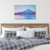 Mount Fuji V beroemd gemaakt door Rofey Canvas Afdruk (Insitu (Slaapkamer))