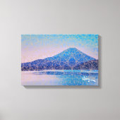 Mount Fuji V beroemd gemaakt door Rofey Canvas Afdruk (Voorkant)