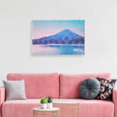Mount Fuji V beroemd gemaakt door Rofey Canvas Afdruk (Insitu (Woonkamer))