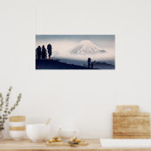 Mount Fuji van Hiroaki Takahashi (ca. 1932) Poster (Keuken)