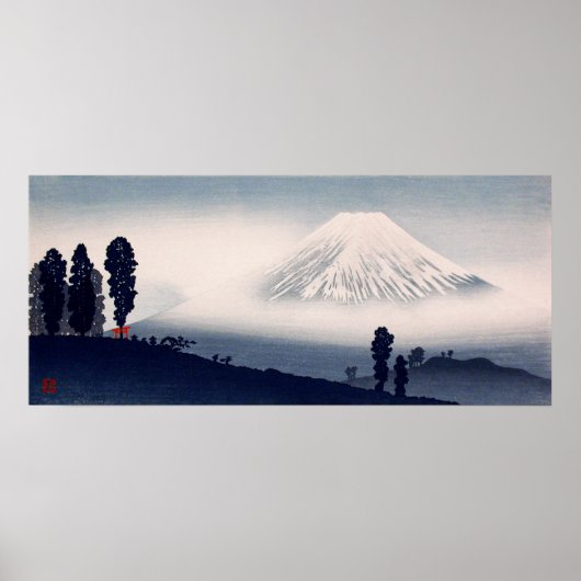 Mount Fuji van Hiroaki Takahashi (ca. 1932) Poster (Voorkant)