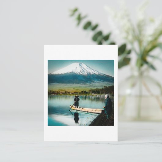 Mount Fuji van Lake Yamanaka 富  Briefkaart (Staand voorkant)