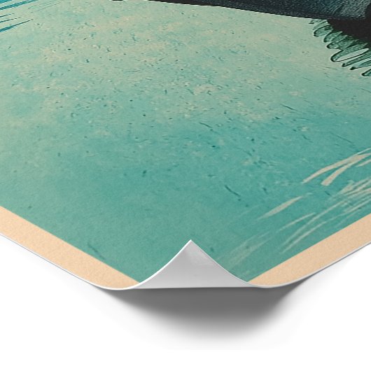 Mount Fuji van Lake Yamanaka Poster (Hoek)