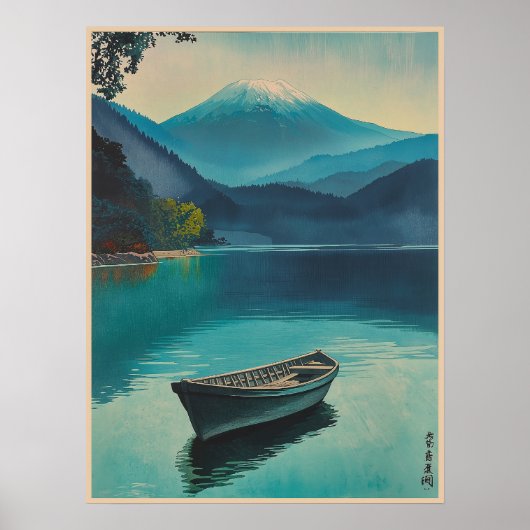 Mount Fuji van Lake Yamanaka Poster (Voorkant)