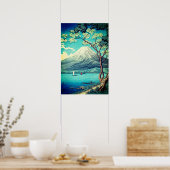 Mount Fuji vanaf het Yamanaka-meer Poster (Keuken)