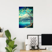 Mount Fuji vanaf het Yamanaka-meer Poster (Thuiskantoor)