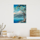 Mount Fuji vanaf het Yamanaka-meer Poster (Keuken)
