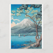 Mount Fuji vanaf Lake Yamanaka print door H.Takaha Briefkaart (Voorkant)