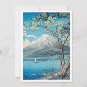 Mount Fuji vanaf Lake Yamanaka print door H.Takaha Kaart (Voorkant)