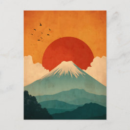 Mount Fuji vintage Briefkaart