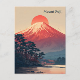 Mount Fuji vintage Briefkaart