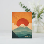 Mount Fuji vintage Briefkaart (Staand voorkant)