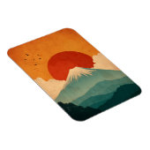 Mount Fuji vintage Magneet (Rechterzijde)