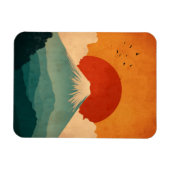 Mount Fuji vintage Magneet (Horizontaal)