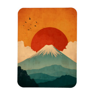 Mount Fuji vintage Magneet