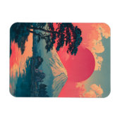 Mount Fuji vintage Magneet (Horizontaal)