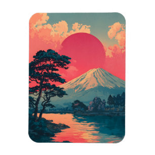 Mount Fuji vintage Magneet