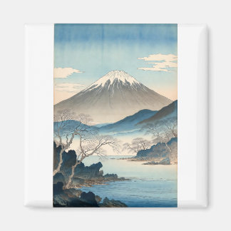 Mount Fuji Vintage Origineel Ontwerp van de Kunste Magneet