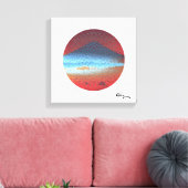Mount Fuji White beroemd gemaakt door Rofey Canvas Afdruk (Insitu (Woonkamer))