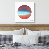 Mount Fuji White beroemd gemaakt door Rofey Canvas Afdruk (Insitu (Slaapkamer))