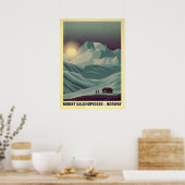 Mount Galdhøpiggen Noorwegen V05 Poster (Keuken)