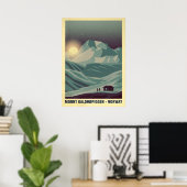 Mount Galdhøpiggen Noorwegen V05 Poster (Thuiskantoor)