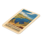Mount Gambier Australië Illustratie Reizen Kunst Magneet (Linkerzijde)