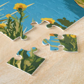 Mount Gambier Australië Travel Art Vintage Legpuzzel (Zijkant)