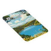 Mount Gambier Australië Travel Art Vintage Magneet (Rechterzijde)